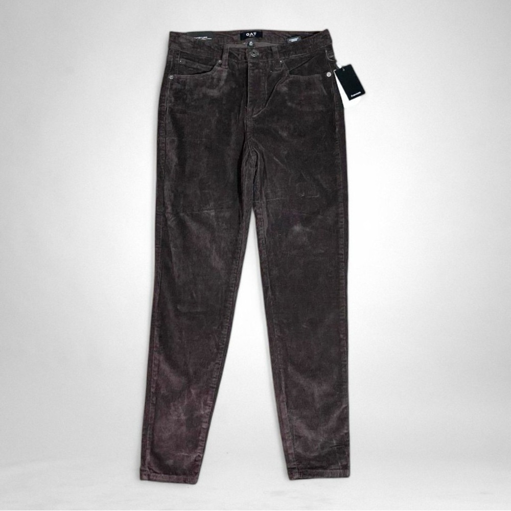 Oat New York Corduroy Skinny Pants in Color Dark Brown Size 32 - Picture 2 of 5
